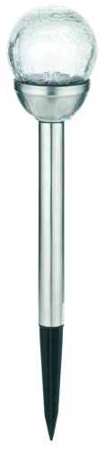 Entac Kerti Szolár Lámpa 400mm Rozsdamentes acél Üveg fej 1 LED RGB 12/kínáló