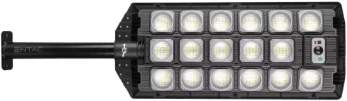 Entac LED Szolár Utcai Lámpa Távirányítóval, Mozgásérzékelővvel Autamata Dimm funkcióval, 1500lm