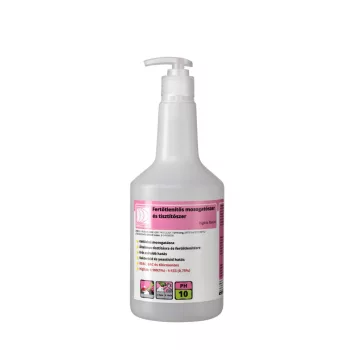   Fertőtlenítős mosogató- és tisztítószer adagoló flakon pumpával 750ml (üres)