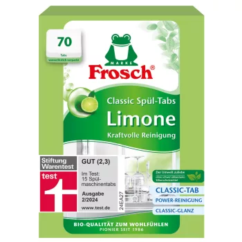 Frosch mosogatógép tabletta zöldcitrom 70db