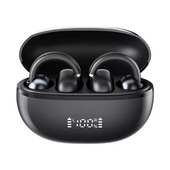   Haylou Xiaomi Airfree vezeték nélküli fülhallgató, fülre akasztós, fekete