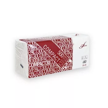   Infibra Szalvéta Compact 1 réteg fehér 30x30cm 500 lap/csomag