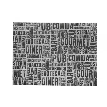   Infibra tányéralátét Gourmet mintás 30x40cm 250 darab/csomag