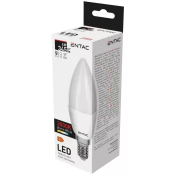 Entac LED Candle E14 4W WW 3000K
