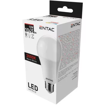 Entac LED Globe E27 12W WW 3000K