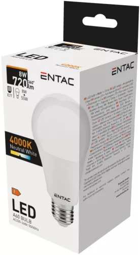 Entac LED Globe E27 15W NW 4000K