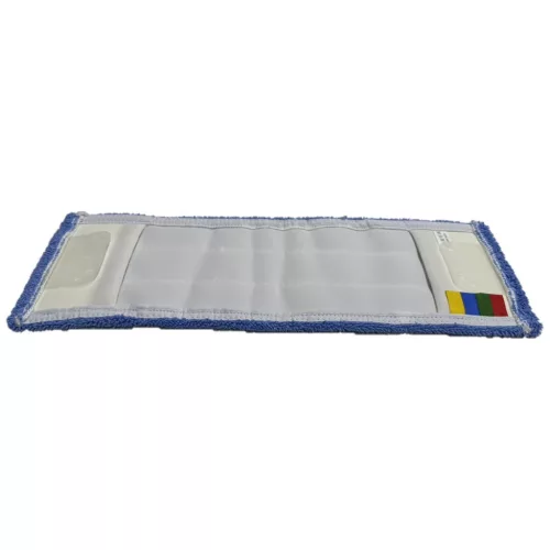 Mop mikroszálas kék 40cm, zsebes és  3 lyukas füles mop