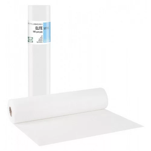Orvosi lepedő fóliával ELITE Papír+PE 59cm 50m 132 lapos