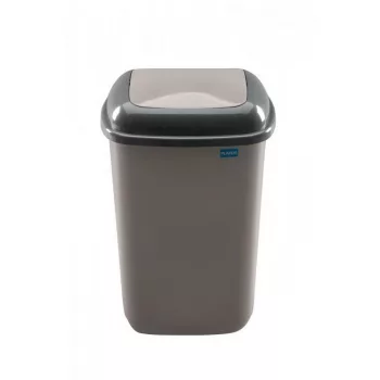 Plafor Quatro rugós  billenőfedeles szemetes 45L Mocca