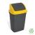 Planet Billenőfedeles szemetes kuka, műanyag, antracit/sárga, 50 L