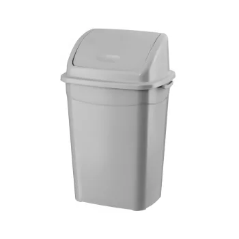   Planet Billenőfedeles szemetes kuka, műanyag, szürke eco, 16 L