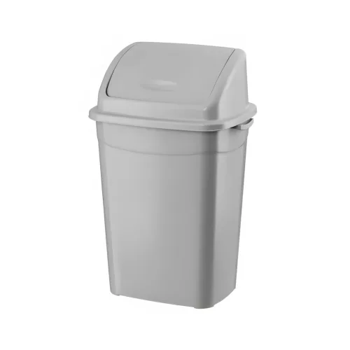 Planet Billenőfedeles szemetes kuka, műanyag, szürke eco, 16 L