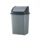 Planet Billenőfedeles szemetes kuka, műanyag, szürke/antracit, 16 L