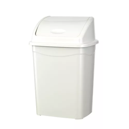Planet Billenőfedeles szemetes kuka, műanyag, luxury fehér, 26 L