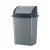 Planet Billenőfedeles szemetes kuka, műanyag, szürke/antracit, 26 L