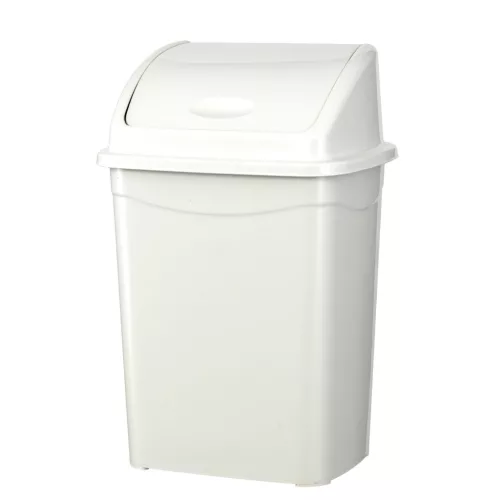 Planet Billenőfedeles szemetes kuka, műanyag, luxury fehér, 50 L