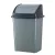 Planet Billenőfedeles szemetes kuka, műanyag, szürke/antracit, 50 L