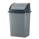 Planet Billenőfedeles szemetes kuka, műanyag, szürke/antracit, 50 L