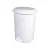 Planet Pedálos szemetes kuka, műanyag, LUXURY fehér, kivehető kosárral, 6L NO2