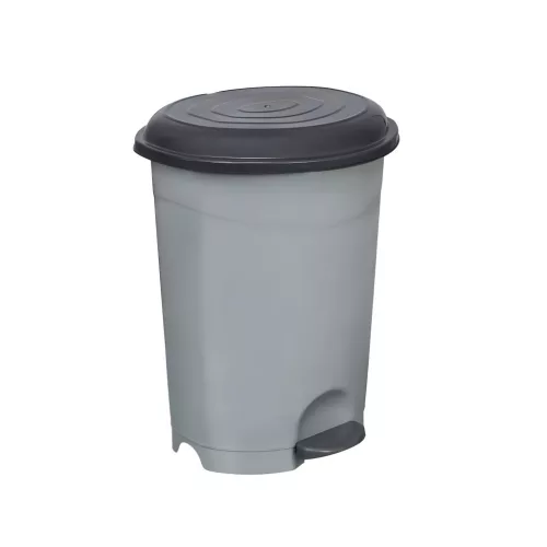 Planet Pedálos szemetes kuka, műanyag, ECO antracit, kivehető kosárral, 6L