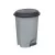 Planet Pedálos szemetes kuka, műanyag, ECO antracit, kivehető kosárral, 6L