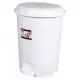 Planet Pedálos szemetes kuka, műanyag, LUXURY fehér, kivehető kosárral, 12L NO3
