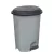 Planet Pedálos szemetes kuka, műanyag, ECO antracit, kivehető kosárral, 12L