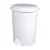 Planet Pedálos szemetes kuka, műanyag, LUXURY fehér, kivehető kosárral, 22L NO4