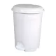 Planet Pedálos szemetes kuka, műanyag, LUXURY fehér, kivehető kosárral, 22L NO4