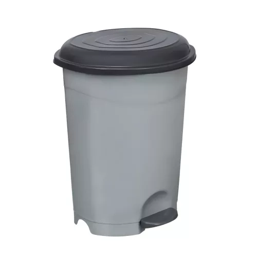 Planet Pedálos szemetes kuka, műanyag, ECO antracit, kivehető kosárral, 22L