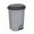 Planet Pedálos szemetes kuka, műanyag, ECO antracit, kivehető kosárral, 22L