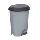 Planet Pedálos szemetes kuka, műanyag, ECO antracit, kivehető kosárral, 22L