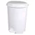 Planet Pedálos szemetes kuka, műanyag, LUXURY fehér, kivehető kosárral, 50L NO5