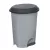 Planet Pedálos szemetes kuka, műanyag, ECO antracit, kivehető kosárral, 50L