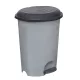 Planet Pedálos szemetes kuka, műanyag, ECO antracit, kivehető kosárral, 50L