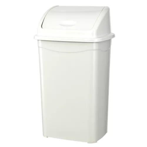 Planet Billenőfedeles szemetes kuka, műanyag, fehér, 70 L