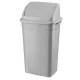 Planet Billenőfedeles szemetes kuka, műanyag, eco szürke, 70 L