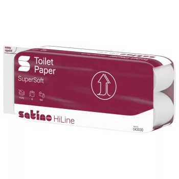   Satino Wepa Prestige toalettpapír, 4 rétegű, 150 lapos, 8 tekercs/csomag, 9 csomag/zsák