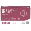Satino Wepa HiLine hajtogatott toalettpapír cellulóz 2 réteg, 9,8x21cm, 30x300 lap
