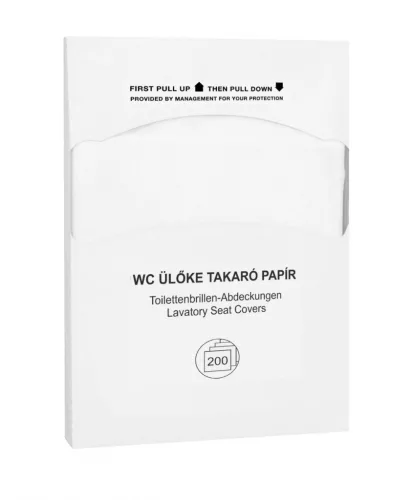 WC ülőke takaró papír, higiénikus alátét 200 db-os